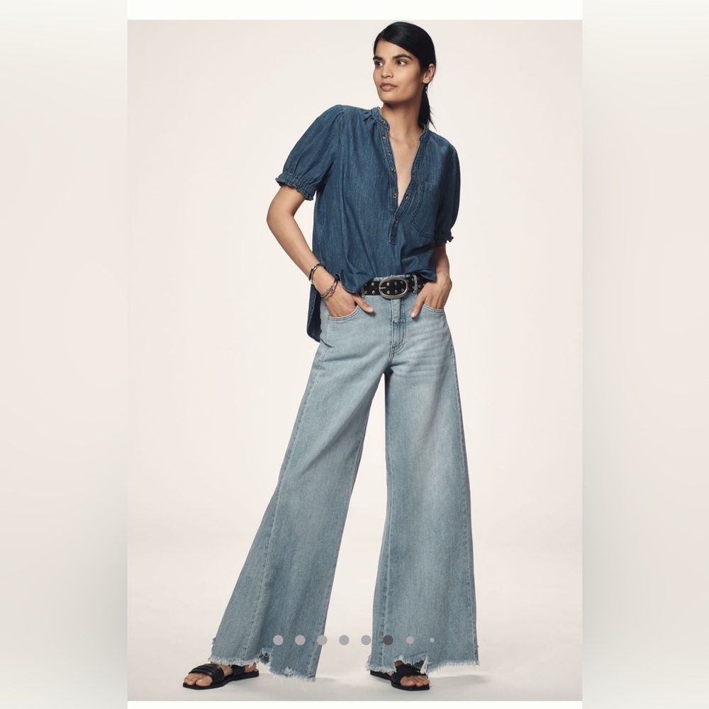 Pilcro Adi Mid rise Flare Jeans Safie Wash NWOT